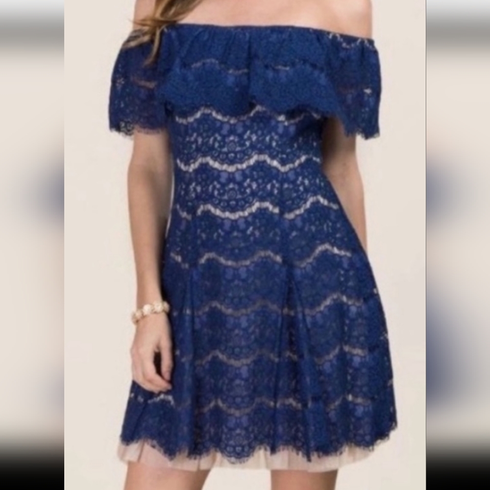 Francesca's navy dress